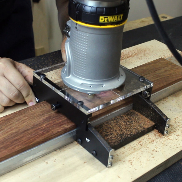 Router radius store jig